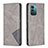 Leather Case Stands Flip Cover Holder B07F for Nokia G11 Gray