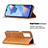 Leather Case Stands Flip Cover Holder B07F for Oppo A16