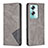 Leather Case Stands Flip Cover Holder B07F for Oppo A2 5G Gray