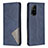 Leather Case Stands Flip Cover Holder B07F for Oppo F19 Pro+ Plus 5G Blue