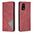 Leather Case Stands Flip Cover Holder B07F for Oppo F19 Red