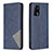 Leather Case Stands Flip Cover Holder B07F for Oppo F19s Blue