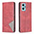 Leather Case Stands Flip Cover Holder B07F for Oppo K10 4G Red