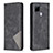 Leather Case Stands Flip Cover Holder B07F for Realme 7i RMX2193 Black