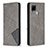 Leather Case Stands Flip Cover Holder B07F for Realme 7i RMX2193 Gray