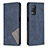 Leather Case Stands Flip Cover Holder B07F for Realme 9 5G India Blue