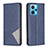 Leather Case Stands Flip Cover Holder B07F for Realme 9 Pro+ Plus 5G Blue