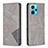 Leather Case Stands Flip Cover Holder B07F for Realme 9 Pro+ Plus 5G Gray