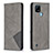 Leather Case Stands Flip Cover Holder B07F for Realme C21 Gray