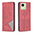 Leather Case Stands Flip Cover Holder B07F for Realme C30 Red