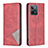 Leather Case Stands Flip Cover Holder B07F for Realme C31 Red