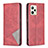 Leather Case Stands Flip Cover Holder B07F for Realme C35 Red