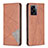 Leather Case Stands Flip Cover Holder B07F for Realme V23 5G Brown