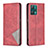 Leather Case Stands Flip Cover Holder B07F for Realme V25 5G Red