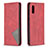 Leather Case Stands Flip Cover Holder B07F for Samsung Galaxy A02 Red