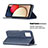 Leather Case Stands Flip Cover Holder B07F for Samsung Galaxy A03s