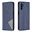 Leather Case Stands Flip Cover Holder B07F for Samsung Galaxy A04s Blue