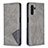 Leather Case Stands Flip Cover Holder B07F for Samsung Galaxy A04s Gray