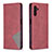 Leather Case Stands Flip Cover Holder B07F for Samsung Galaxy A04s Red