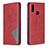 Leather Case Stands Flip Cover Holder B07F for Samsung Galaxy A10s Red