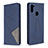 Leather Case Stands Flip Cover Holder B07F for Samsung Galaxy A11 Blue