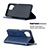 Leather Case Stands Flip Cover Holder B07F for Samsung Galaxy A12 Nacho