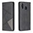 Leather Case Stands Flip Cover Holder B07F for Samsung Galaxy A20 Black