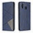 Leather Case Stands Flip Cover Holder B07F for Samsung Galaxy A20 Blue