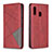 Leather Case Stands Flip Cover Holder B07F for Samsung Galaxy A20e Red