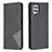 Leather Case Stands Flip Cover Holder B07F for Samsung Galaxy A22 4G Black