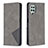 Leather Case Stands Flip Cover Holder B07F for Samsung Galaxy A22 4G Gray