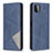 Leather Case Stands Flip Cover Holder B07F for Samsung Galaxy A22s 5G Blue