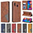 Leather Case Stands Flip Cover Holder B07F for Samsung Galaxy A30