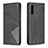 Leather Case Stands Flip Cover Holder B07F for Samsung Galaxy A30S Black