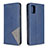 Leather Case Stands Flip Cover Holder B07F for Samsung Galaxy A31 Blue