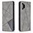 Leather Case Stands Flip Cover Holder B07F for Samsung Galaxy A32 4G Gray