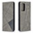 Leather Case Stands Flip Cover Holder B07F for Samsung Galaxy A52s 5G Gray