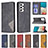 Leather Case Stands Flip Cover Holder B07F for Samsung Galaxy A53 5G