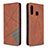 Leather Case Stands Flip Cover Holder B07F for Samsung Galaxy A70E