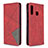 Leather Case Stands Flip Cover Holder B07F for Samsung Galaxy A70E Red