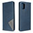 Leather Case Stands Flip Cover Holder B07F for Samsung Galaxy A71 4G A715 Blue