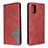 Leather Case Stands Flip Cover Holder B07F for Samsung Galaxy A71 4G A715 Red