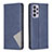 Leather Case Stands Flip Cover Holder B07F for Samsung Galaxy A73 5G Blue