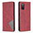 Leather Case Stands Flip Cover Holder B07F for Samsung Galaxy F02S SM-E025F Red
