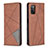 Leather Case Stands Flip Cover Holder B07F for Samsung Galaxy M02s