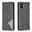 Leather Case Stands Flip Cover Holder B07F for Samsung Galaxy M04 Black