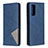 Leather Case Stands Flip Cover Holder B07F for Samsung Galaxy S20 FE (2022) 5G Blue