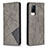 Leather Case Stands Flip Cover Holder B07F for Vivo V21 5G Gray