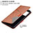 Leather Case Stands Flip Cover Holder B07F for Vivo V21s 5G