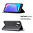 Leather Case Stands Flip Cover Holder B07F for Vivo Y11